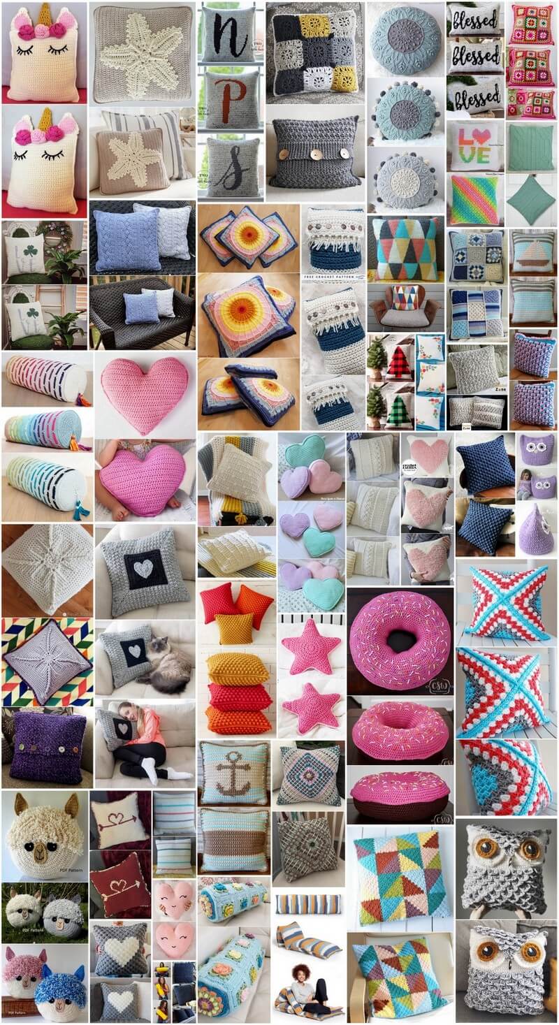 50 Easy Crochet Pillow Patterns