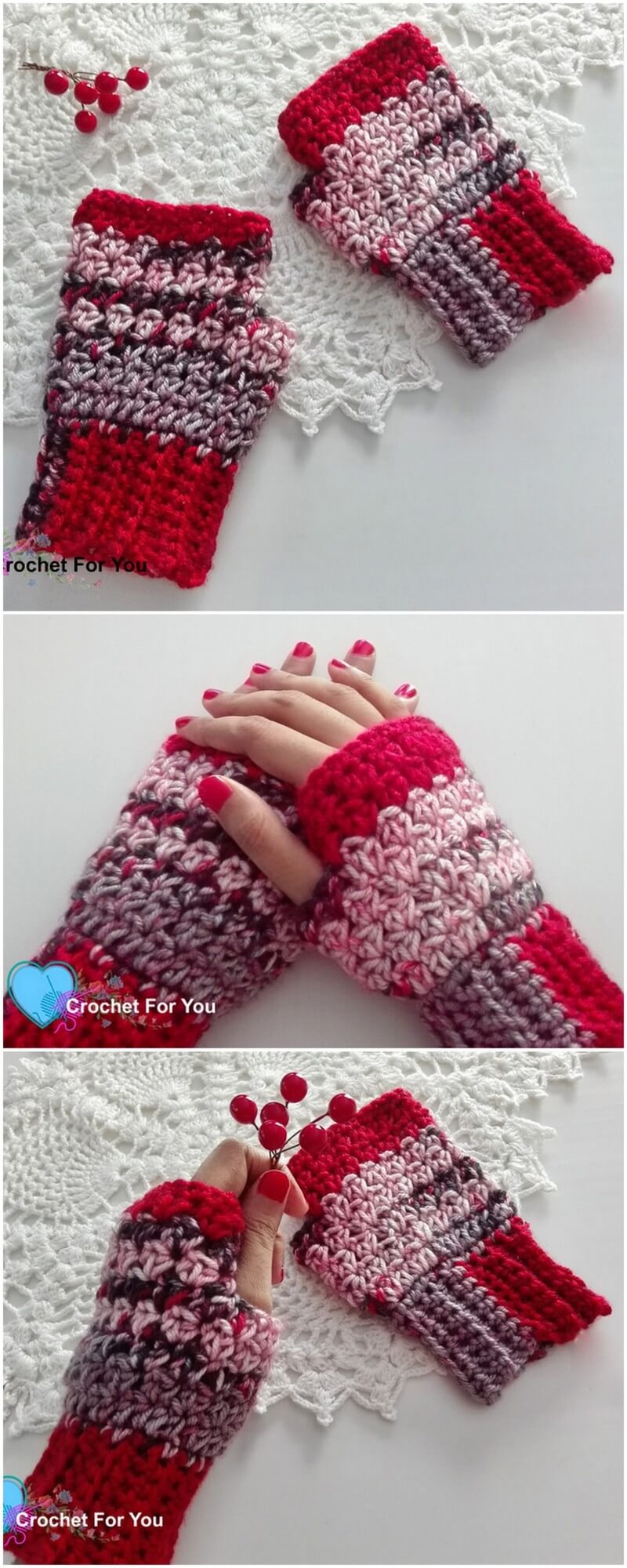 Crochet Gloves Pattern (16)
