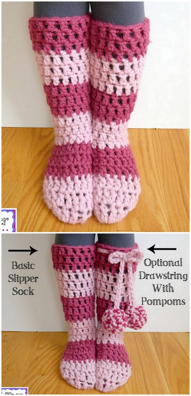 Crochet Slipper Pattern (9)